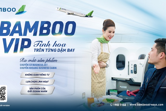 Bamboo Airways tung dịch vụ bao trọn chuyên cơ/khoang thương gia