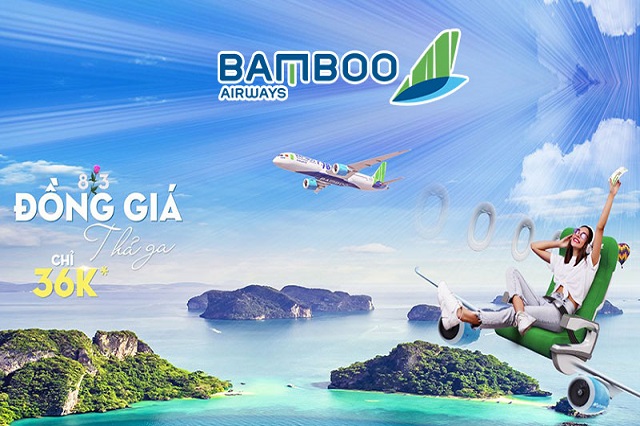 Bamboo Airways tung vé máy bay đồng giá 36k mừng ngày 8/3