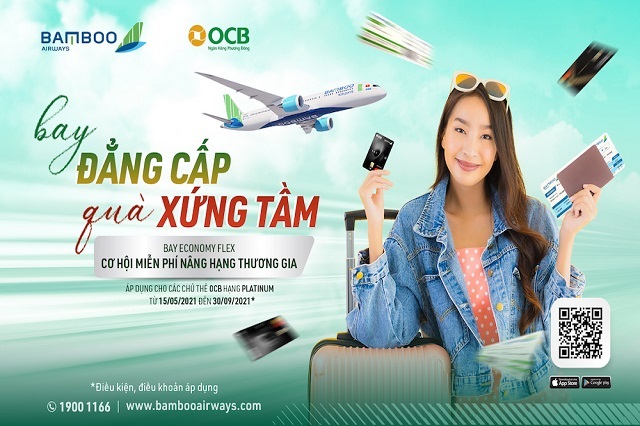Bamboo Airways ưu đãi nâng hạng thương gia miễn phí từ tháng 9/2021