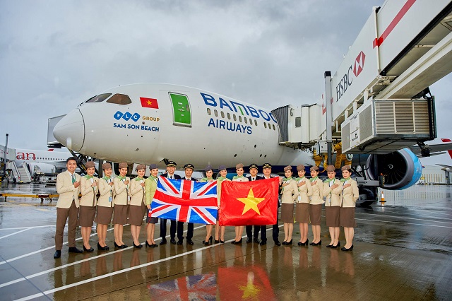 Hãng hàng không Bamboo Airways công bố đường bay thẳng Việt – Anh