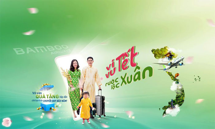 Đặt vé máy bay Tết 2022 Bamboo Airways giá rẻ ưu đãi